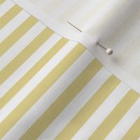 Custard Bengal Stripe Pattern Horizontal in White