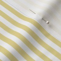 Custard Bengal Stripe Pattern Vertical in White