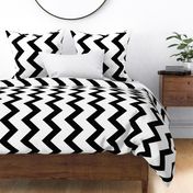 Black and white chevron stripes pattern 