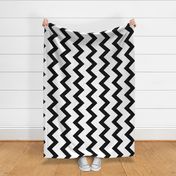 Black and white chevron stripes pattern 