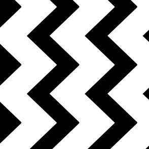 Black and white chevron stripes pattern 