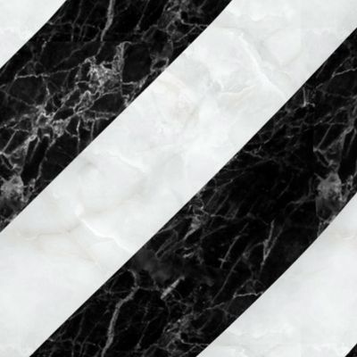 Black and white marble stripes 