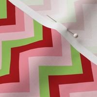 Pink Red Green Chevron