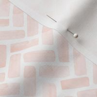 (small scale) watercolor herringbone - pink blush C20BS