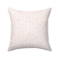 (small scale) watercolor herringbone - pink blush C20BS