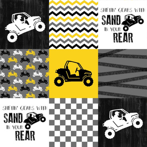 SxS//RZR//Yellow - Wholecloth Cheater Quilt