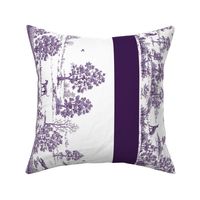 Purple Borders Greyhound Toile