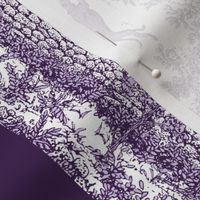 Purple Borders Greyhound Toile