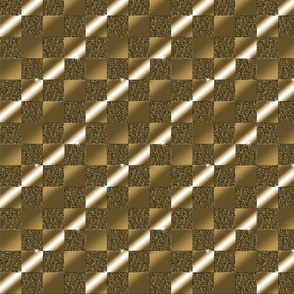 Glitz Checkerboard Gold