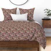 Geo Cats Maze in Sunset Colors plus Grey - small