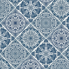 Quatro of Blue Tiles