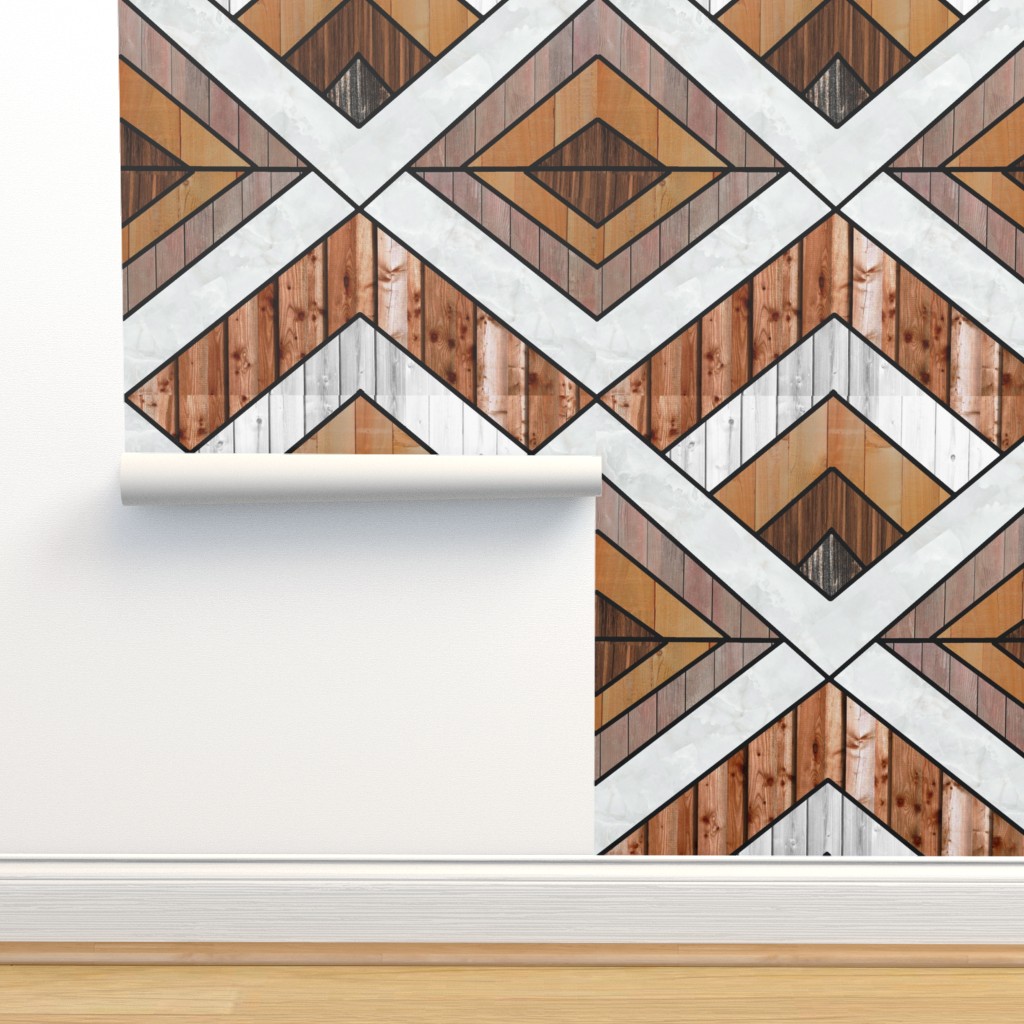 Wood,wooden,Scandinavian,Nordic style Wallpaper | Spoonflower