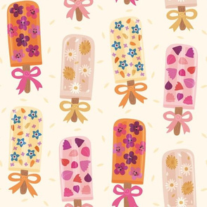 Edible Flower Popsicles