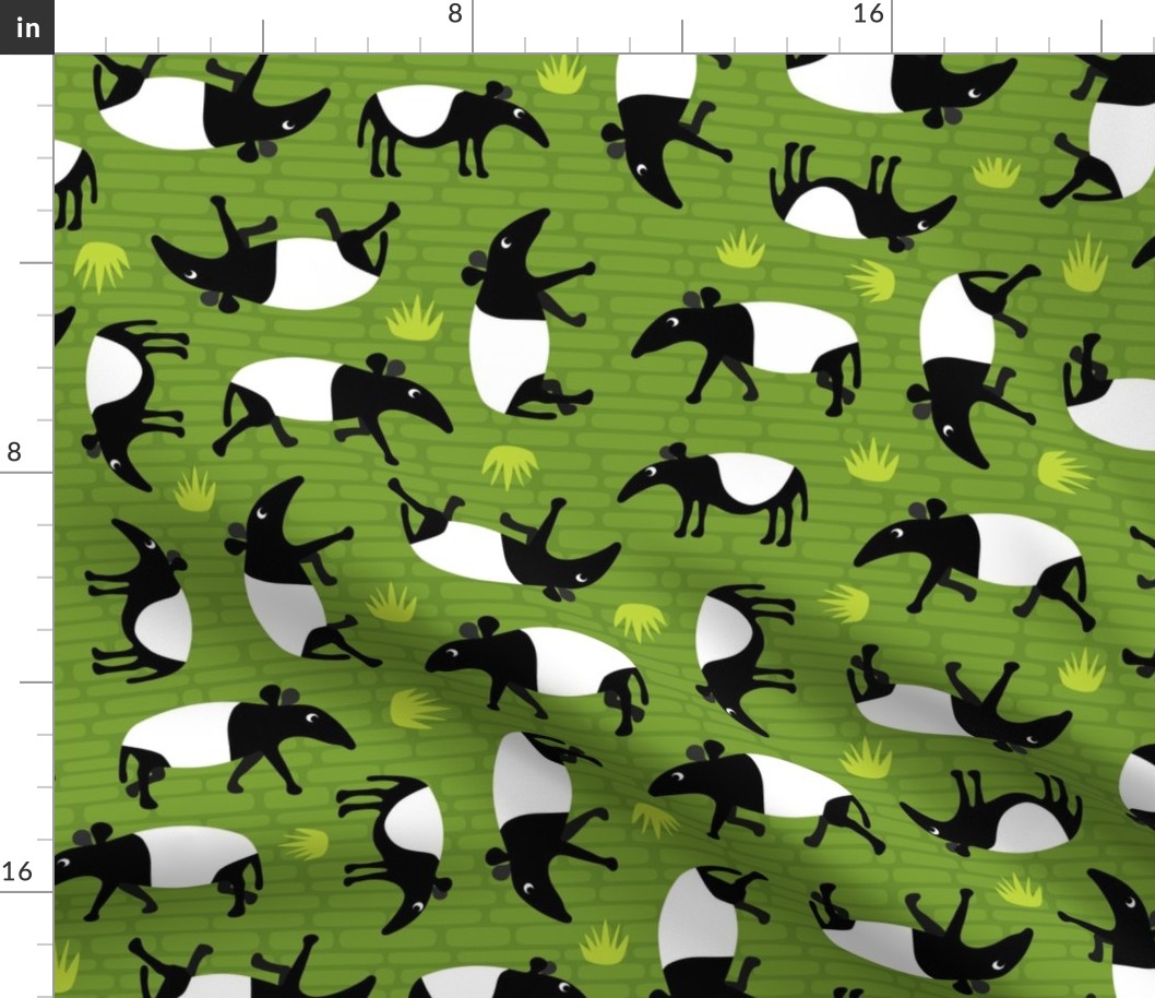 Tromping Tapirs in Lime Green