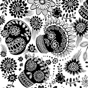 Sugar Skulls 1_black-white lg