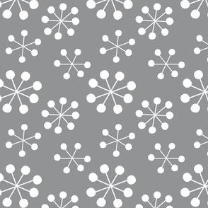 Snowflakes on Gray