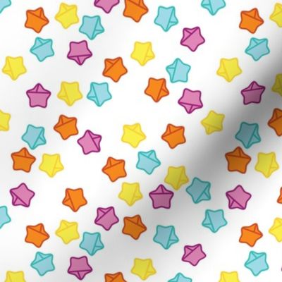 Origami Lucky Stars Brights on White