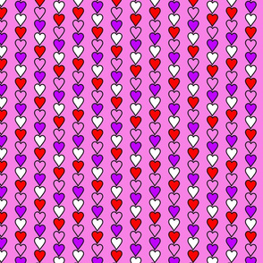 cute hearts stripe on pink