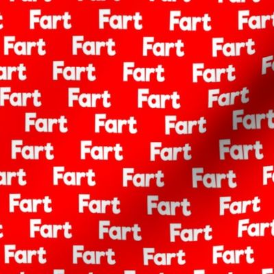 fart white on red