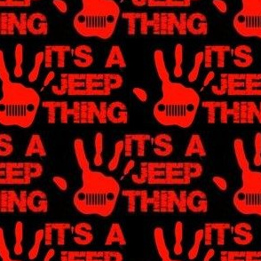 jeep thing red/black 2"