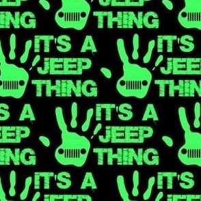 jeep thing green/black 2"