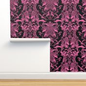 Unicorn Damask Pink Dark