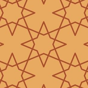 Geometric Pattern: Octagram: Toffee