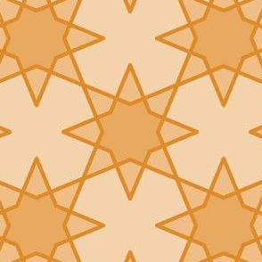 Geometric Pattern: Octagram: Butterscotch