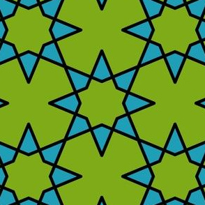 Geometric Pattern: Octagram: Algal Bloom