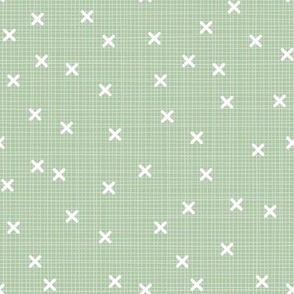 Parsley Crosshatch Pattern w/ X's