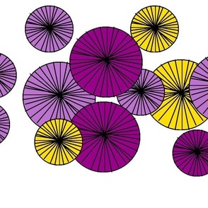 Umbrellas #2 purplelavendaryellowwhite