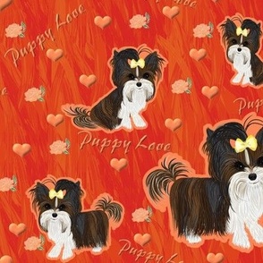 Parti Tangerine Puppy Love