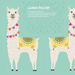 Festive Llama Pillow