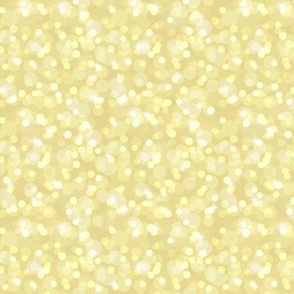 Small Sparkly Bokeh Pattern - Custard Color