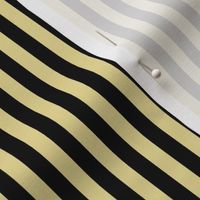 Custard Bengal Stripe Pattern Vertical in Black