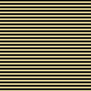 Small Custard Bengal Stripe Pattern Horizontal in Black