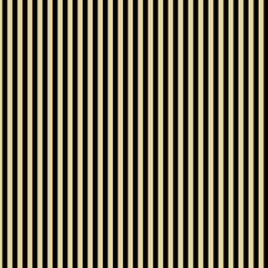 Small Custard Bengal Stripe Pattern Vertical in Black