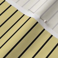 Custard Pin Stripe Pattern Horizontal in Black