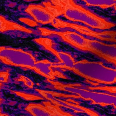 Red & Purple Volcanic Lava Magma Marble Texture