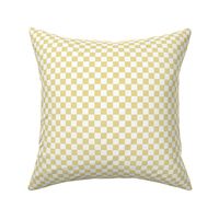 Checker Pattern - Custard and White