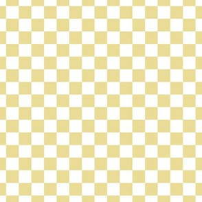 Checker Pattern - Custard and White