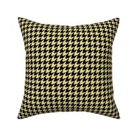 Houndstooth Pattern - Custard and Black