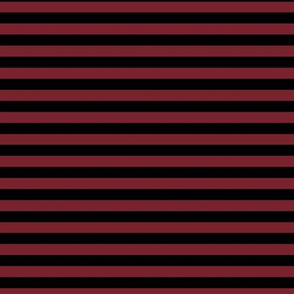 Red Merlot Bengal Stripe Pattern Horizontal in Black