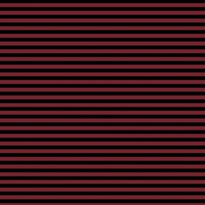 Small Red Merlot Bengal Stripe Pattern Horizontal in Black