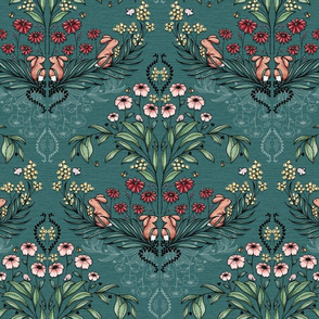 WildWood Damask - teal