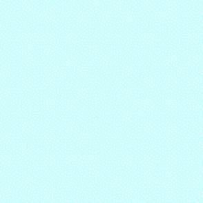 White 2.5 mm polka dots on ice blue ground