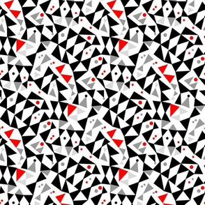 Triangle Tangle_1_Red/Grey/Black_Small
