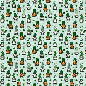 (micro scale) St Patrick's Day Gnomes - Leprechaun Gnomes - clover - mint - LAD20