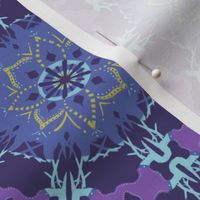 Purple Carnival Mandala Pattern