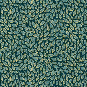 Leaf Shimmer | Mini | Deep Teal